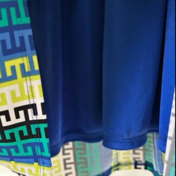 NWT Laundry By Shelli Segal Blue and Green Dress-Size 6 - Picture 6 of 6